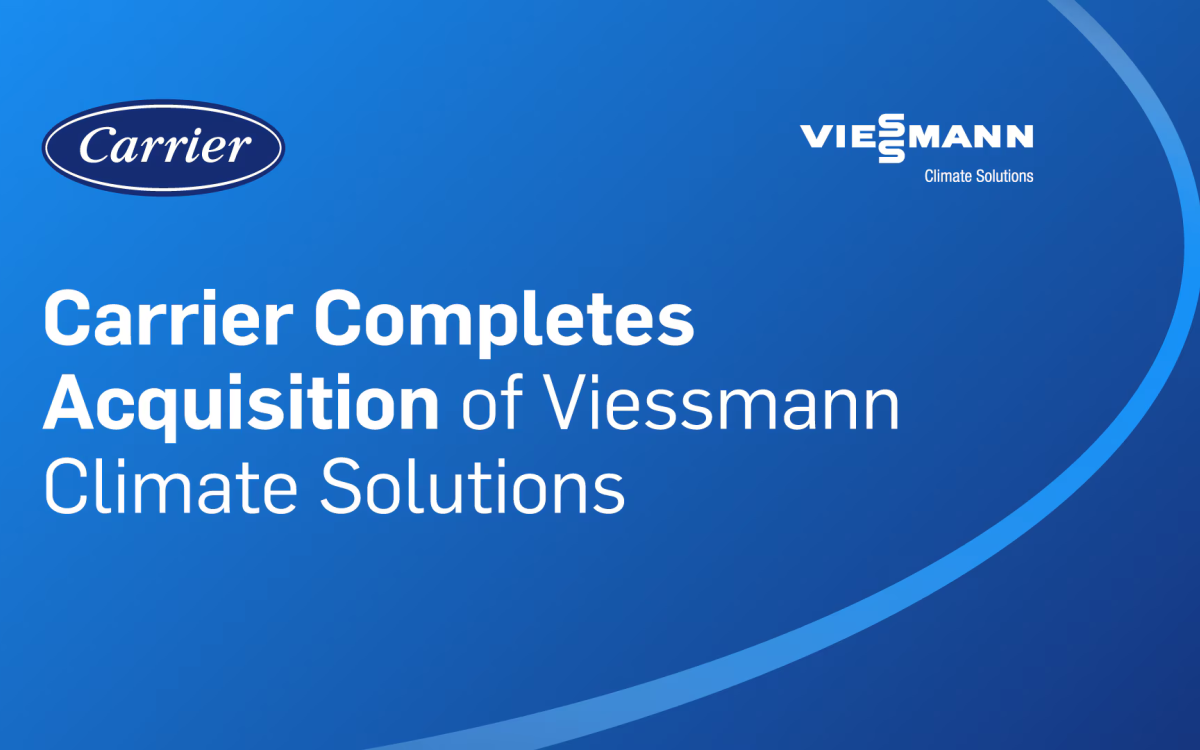 Carrier pabeidz Viessmann Climate Solutions iegādi Carrier pabeidz Viessmann Climate Solutions iegādi