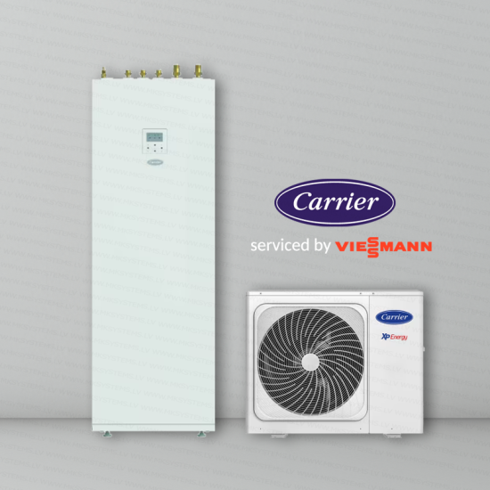 CARRIER XP ENERGY KOMPAKT - GAISA-ŪDENS SILTUMSŪKNIS "SPLIT" AR IEBŪVĒTU BOILERI 8 KW, R32 CARRIER XP ENERGY KOMPAKT - GAISA-ŪDENS SILTUMSŪKNIS "SPLIT" AR IEBŪVĒTU BOILERI 8 KW, R32