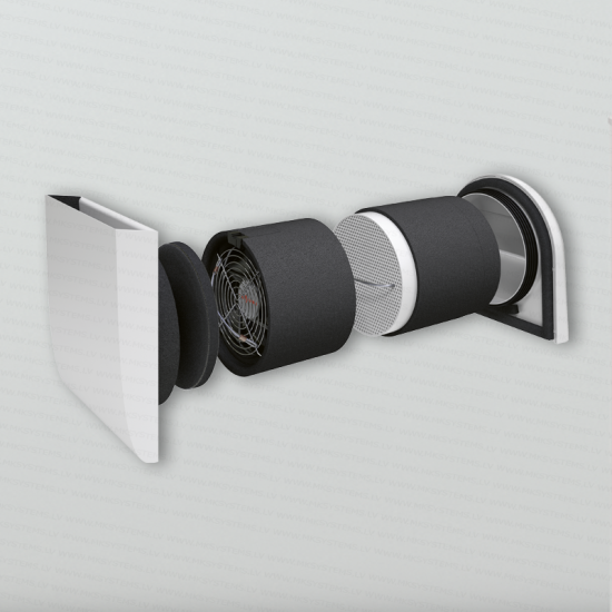 Ventilācijas iekārta Viessmann Vitovent 050-D ar siltuma rekuperāciju - gaisa plūsma līdz 43 m3/h