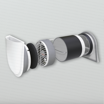 Ventilācijas iekārta Viessmann Vitovent 100-D ar siltuma rekuperāciju - gaisa plūsma līdz 55 m3/h