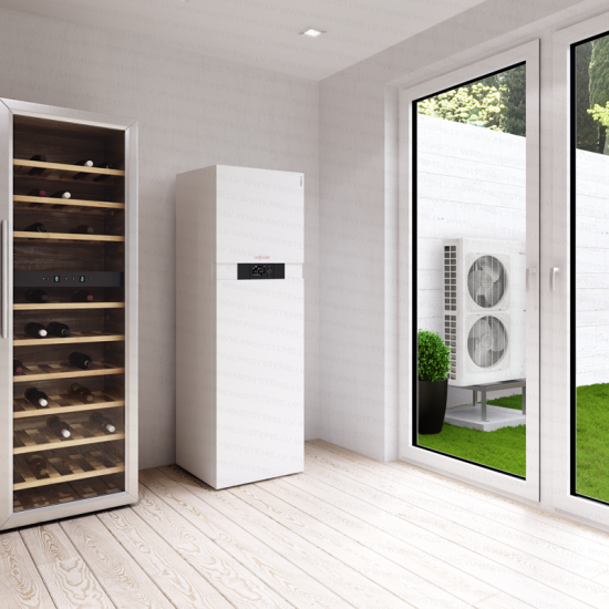 VIESSMANN VITOCAL 111-S AIR-WATER HEAT PUMP "ALL-IN-ONE" WITH BOILER, R32, 8kW VIESSMANN VITOCAL 111-S AIR-WATER HEAT PUMP "ALL-IN-ONE" WITH BOILER, R32, 8kW