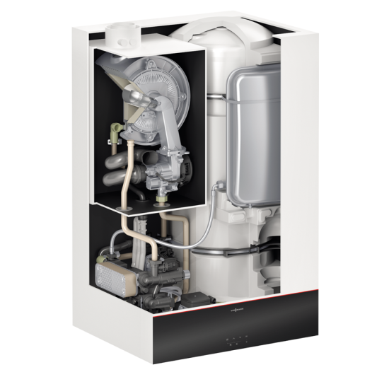 Gāzes kondensācijas katls Viessmann Vitodens 111-W B1LG ar iebūvētu 46 l ūdens tvertni, 25 kW Gāzes kondensācijas katls Viessmann Vitodens 111-W B1LG ar iebūvētu 46 l ūdens tvertni, 25 kW