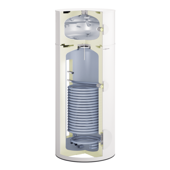Apkures ūdens akumulācijas tvertne Viessmann Vitocell 100-VE 250/75L CVWC/MSCA