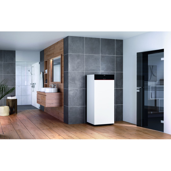 Gāzes kondensācijas katls Viessmann Vitodens 111-F B1TG ar iebūvētu ūdens tvertni, 32 kW Gāzes kondensācijas katls Viessmann Vitodens 111-F B1TG ar iebūvētu ūdens tvertni, 32 kW