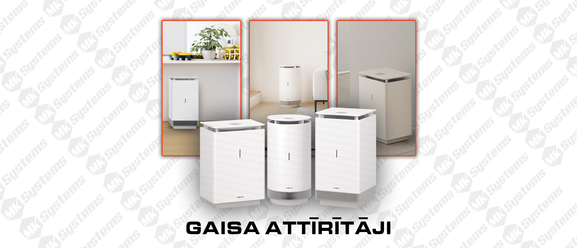 Gaisa attīrītājs ar HEPA filtru dzīvojamā istabā
